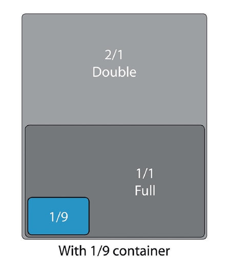 Vogue Stainless Steel 1/9 Gastronorm Trays