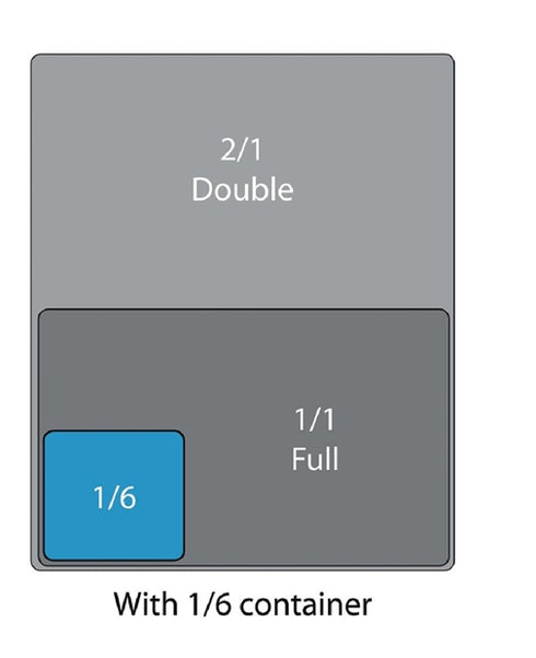 Vogue Stainless Steel 1/6 Gastronorm Trays