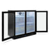 AG Twin Door Bar Fridge - Black Body & Doors - BEER2