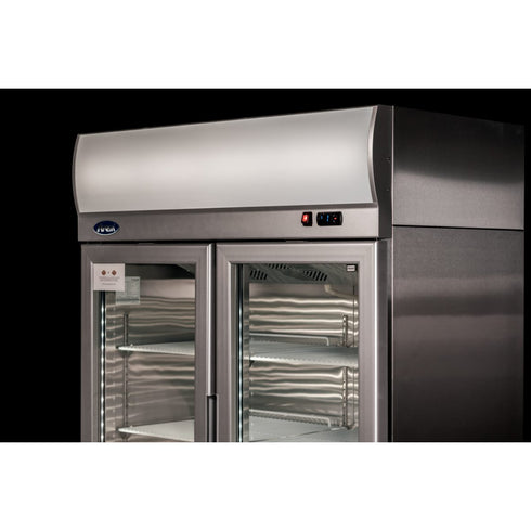 Atosa Stainless Steel Double Door Display Freezer 900 Litres - YCF9408