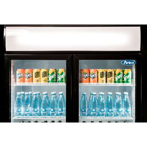 Atosa Double Glass Door Mounted Refrigerator - P1000WB-A