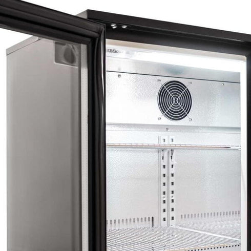 AG Twin Door Bar Fridge - Black Body & Doors - BEER2