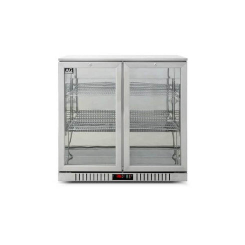 AG Twin Door Bar Fridge - Stainless Body & Doors 2SBR-H