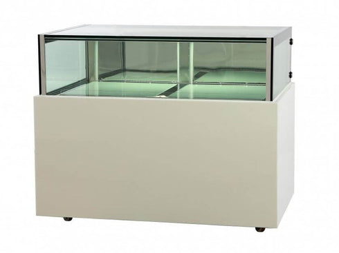 FED White marble chocolate display with storage - DS1200V