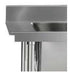 Mixrite Stainless Steel Dishwasher Single Inlet Sink - WSS17120L