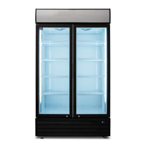 AG 1000L Double Door Upright Display Fridge - Glass Door - CU1000TNG