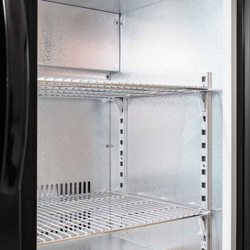 Three Door Bar Fridge - Black Body & Doors - BEER3