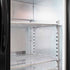 Three Door Bar Fridge - Black Body & Doors - BEER3