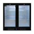 AG Twin Door Bar Fridge - Black Body & Doors - BEER2