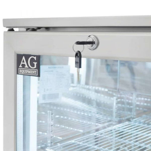 AG Twin Door Bar Fridge - Stainless Body & Doors 2SBR-H