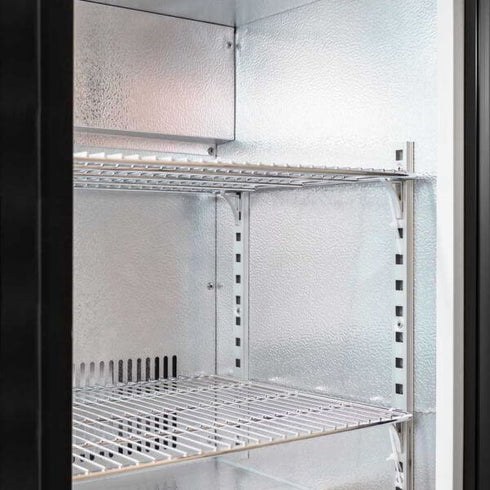 AG Twin Sliding Door Bar Fridge - Black Body & Doors 2BBR-S