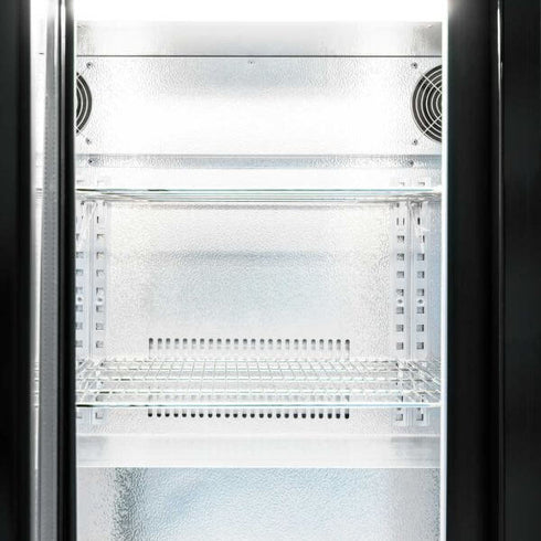 AG Three Sliding Door Bar Fridge - Black Body & Doors 3BBR-S