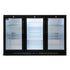 Three Door Bar Fridge - Black Body & Doors - BEER3