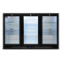 AG Three Door Bar Fridge - Black Body & Doors 3BBR-H