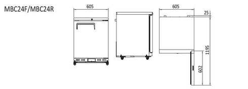 Atosa Chiller Fridge Cabinet - MBC24R