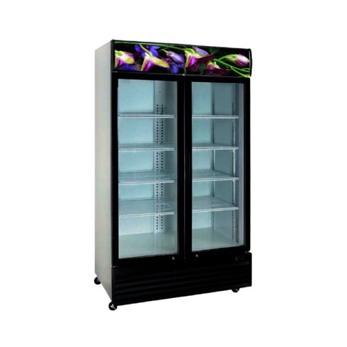 Crusader 2 Glass Door Flower Display Fridge 1000Ltr - CCE1130Flower