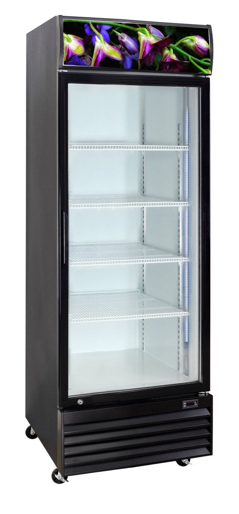 Crusader Single Glass Door Flower Display Fridge 430Ltr - CCE605Flower