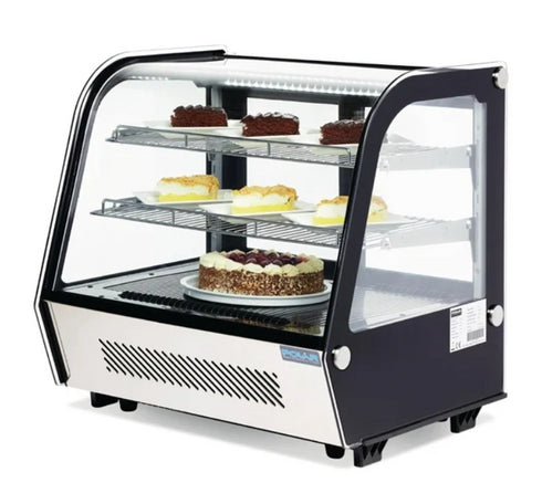 Polar G-Series Countertop Food Display Fridge Black 120Ltr CD229-A