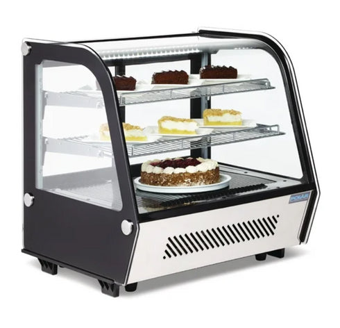 Polar G-Series Countertop Food Display Fridge Black 120Ltr CD229-A