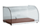 Exquitive Curved Glass Ambient Counter Top Display Cabinet – Elegant Walnut Colour - CD25-W