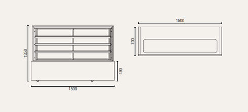 Exquisite Four Tiers Cake Display Refrigerators - CDC1500