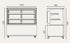 Exquisite Three Tiers Cake Display Fridge - CDS212