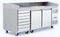 Atosa 2 Door Refrigerated Pizza Table With Drawers 2010mm - EPF3480