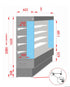 Tecnodom Open Chiller with 4 Shelves - TDVC60-CA-100