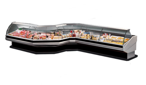 Italia Cool Curved front glass deli display - PAN1500