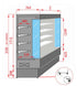 Tecnodom Open Chiller with 4 Shelves - TDVC80-CA-187