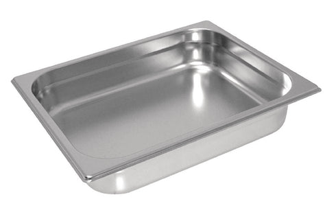 Vogue Stainless Steel Heavy Duty 1/2 Gastronorm Tray 100mm - GC970