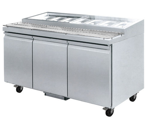 Thermaster 3 Door Deluxe Pizza Prep Bench - PWB180