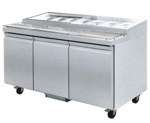 Thermaster 3 Door Deluxe Pizza Prep Bench - PWB150