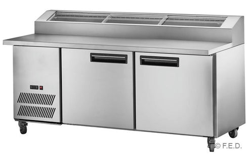 Thermaster Two Large Door DELUXE Pizza Prep Bench - PPB/18