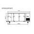 Atosa Stainless Steel 3 Solid Doors Undercounter Bench Fridge 450L - EPF3432