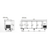 Atosa Stainless Steel 4 Glass Doors Bench Fridge - EPF3741