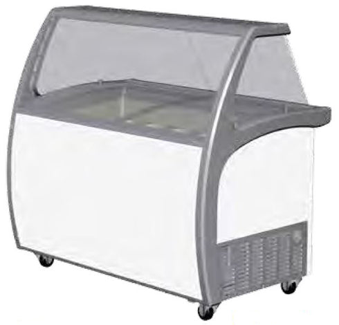 Exquisite Ice Cream Display with Glass Canopy - SD415S2