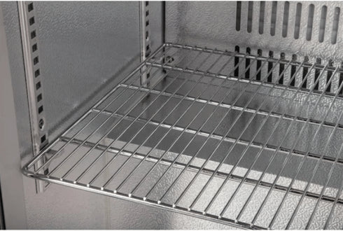 Polar G-Series Counter Back Bar Cooler with Single Hinged Door Stainless Steel 138Ltr GL007-A