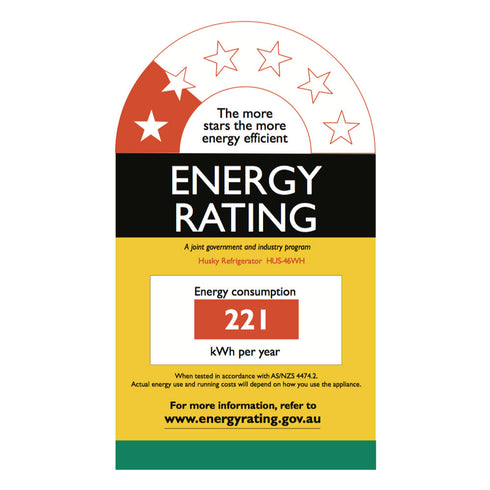 Husky 46L Solid Door Mini Fridge in White - HUS46WH.1