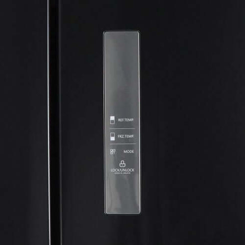 Husky French Door Fridge/Freezer In Black Stainless Steel 545L - HUS-545FDBIX