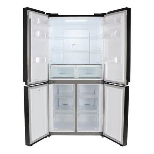 Husky French Door Fridge/Freezer In Black Stainless Steel 545L - HUS-545FDBIX