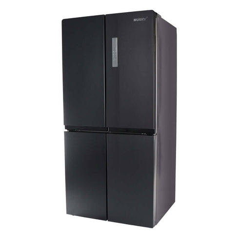 Husky French Door Fridge/Freezer In Black Stainless Steel 545L - HUS-545FDBIX