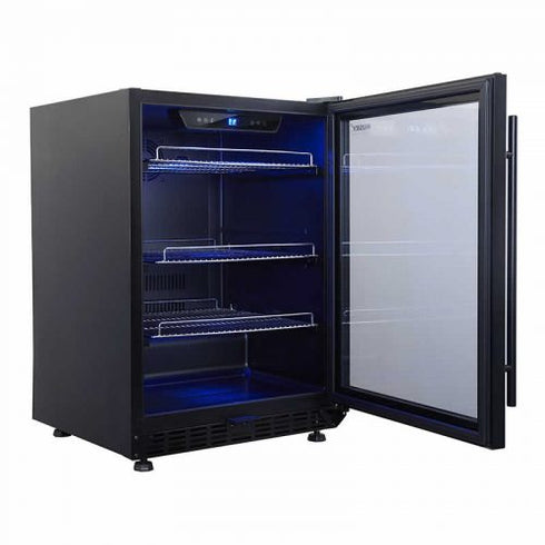 Husky 154L Drinks Chiller in Black - HUS-DC54-BK-ZY