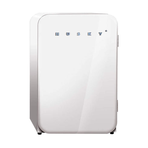 Husky 110L Retro Style Bar Fridge in White - HUS-RETRO112WHT.1