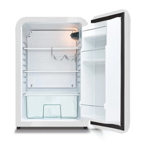 Husky 110L Retro Style Bar Fridge in White - HUS-RETRO112WHT.1