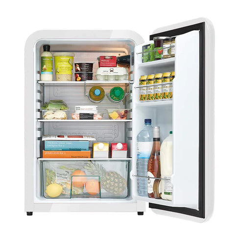 Husky 110L Retro Style Bar Fridge in White - HUS-RETRO112WHT.1