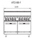 Cookrite 8 Burner With Oven ATO-8B-F