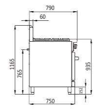 Cookrite 8 Burner With Oven ATO-8B-F