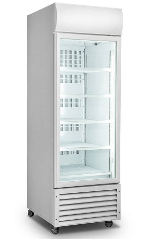 Thermaster Single Glass Door Colourbond Upright Drink Fridge - LG-370P