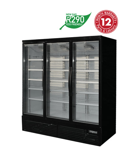 Exquisite Three Glass Door Upright Display Freezers - SMF1500